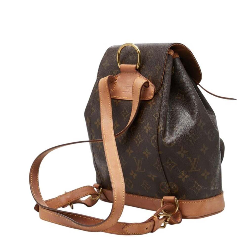 LOUIS VUITTON Brown Monogram Leather Backpack - Picture 2 of 12